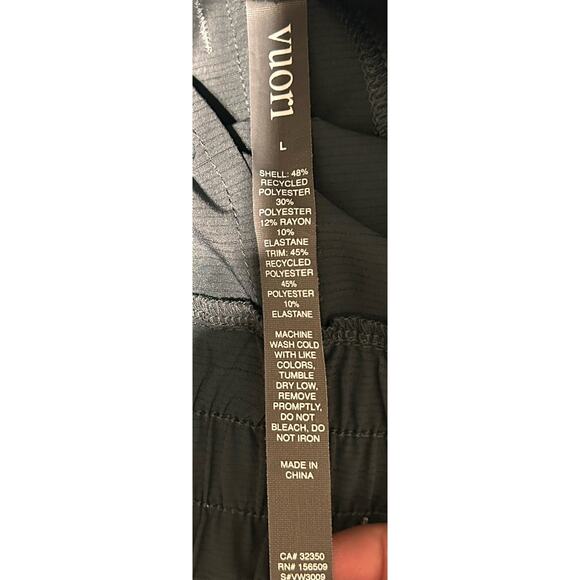 Vuori Cardiff Shorts Grey Highrise Athletic Gym Performance Shorts Size Large - Picture 3 of 6